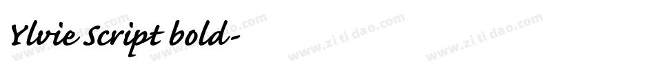 Ylvie Script bold字体转换